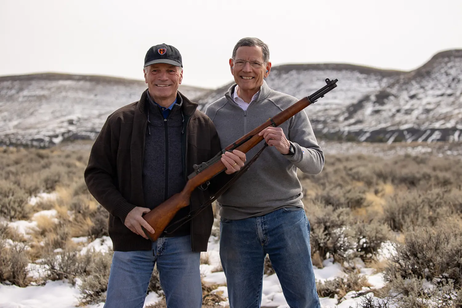 Gordon and Barrasson with M1 Garand 2